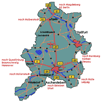 Der Landkreis Aschersleben-sta&szlig;furt